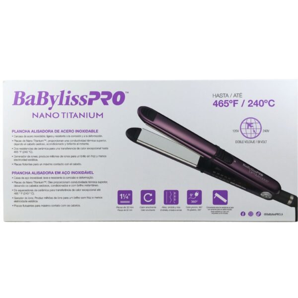 Plancha Babylisspro Optima 3000 Purple 1¼ Alisar Y Rizar 2.jpg PLANCHAS DE CABELLO