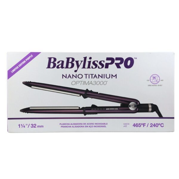 Plancha Babylisspro Optima 3000 Purple 1¼ Alisar Y Rizar 3.jpg PLANCHAS DE CABELLO