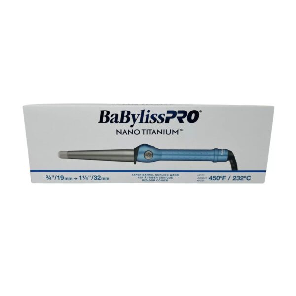 Rizador Conico BabylissPRO Nano Tinanium ¾ a 1¼ BNT125TB