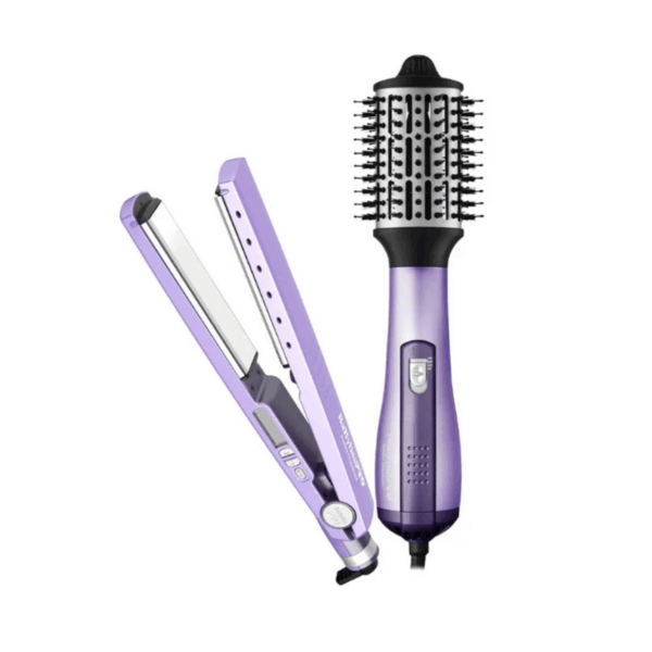 Combo Cepillo Secador 2.5" y Plancha Iónica 1¼" BaBylissPRO BNTLVPP44SR Bntlvpp44sr.1 CEPILLOS Y ACCESORIOS