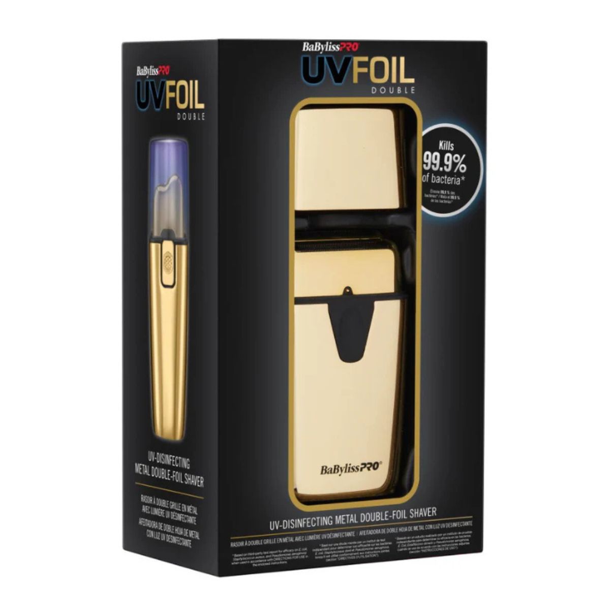 Afeitadora BaBylissPRO UVFoil Doble Cuchilla FXLFS2G Fxlfs2g.2