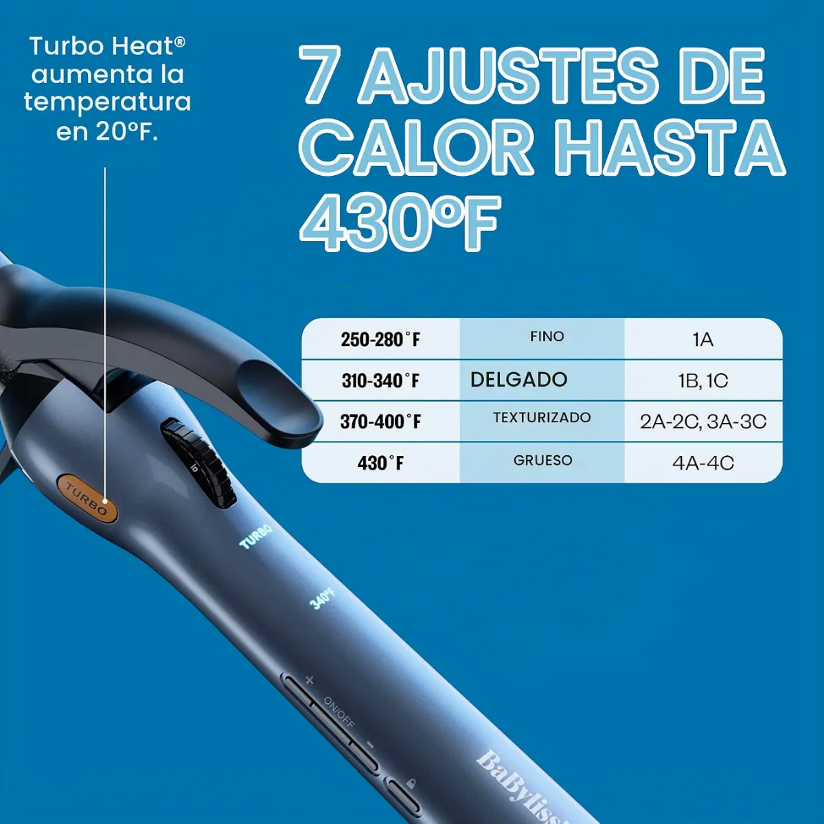 Pinza Rizadora 1 25mm 7 Temperaturas Babylisspro Nano Titanium Tubo Extra Largo Bntsc100 5.webp